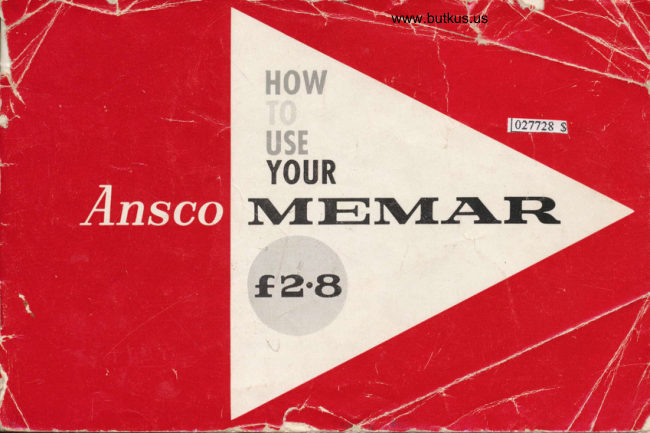 Ansco Memar F2.8 manual cover