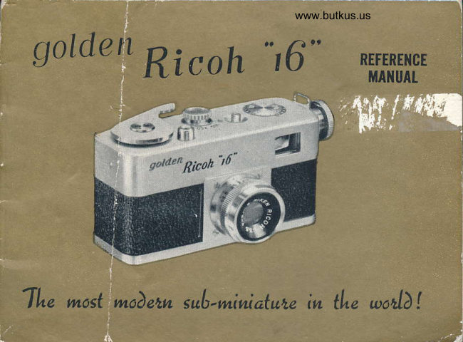 Ricoh 16 manual cover