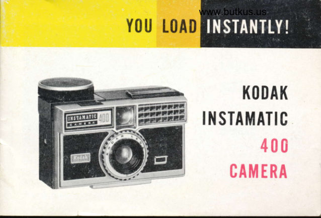 Kodak Instamatic 400 manual cover