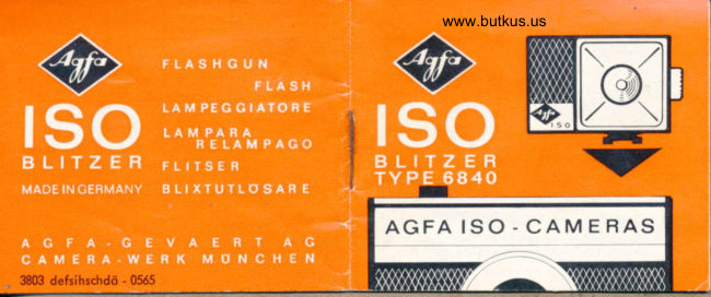 Agfa Iso Blitzer 6840 manual cover