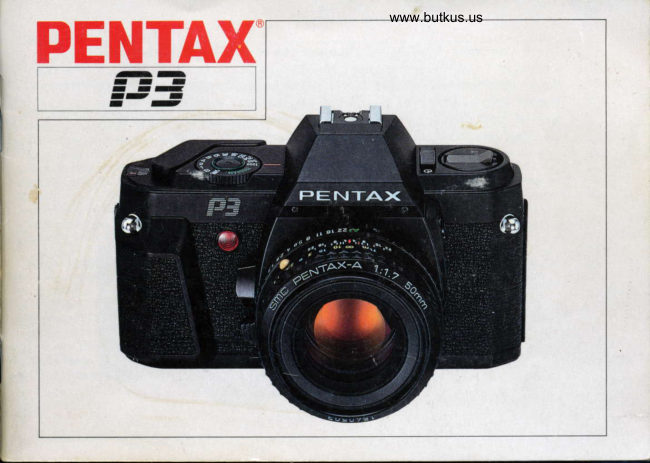 Pentax P3 manual cover