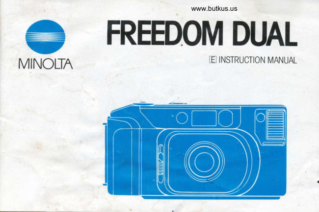 Minolta Freedom Dual manual cover