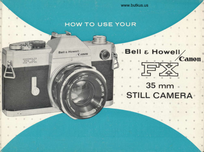 Canon Bell & Howell FX manual cover