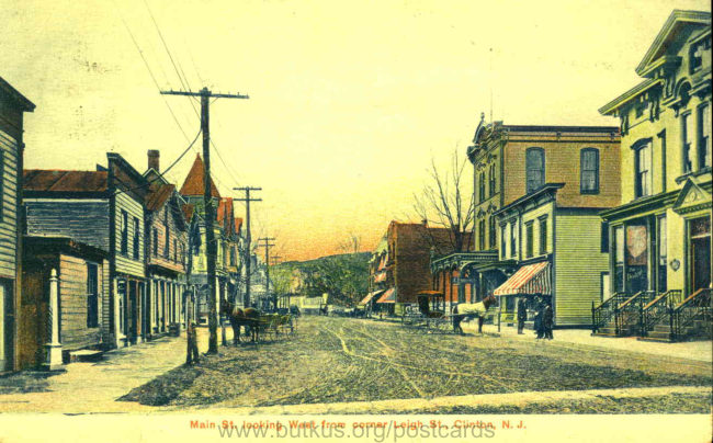 Clinton, Main St., 1908. - Looking West You can see the bridge in the back manual cover