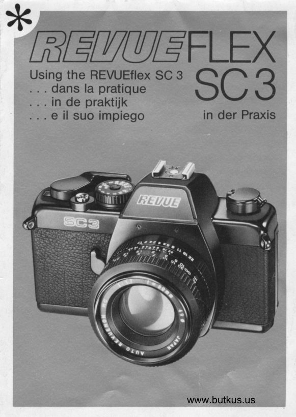 Revueflex SC3 manual cover