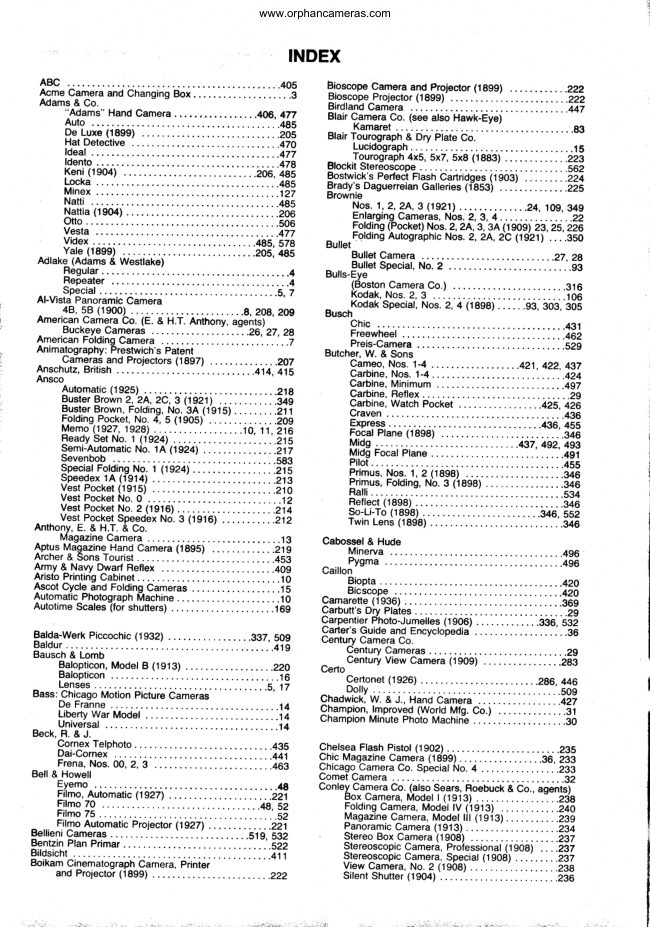 Photographic advertisements — archive index manual cover