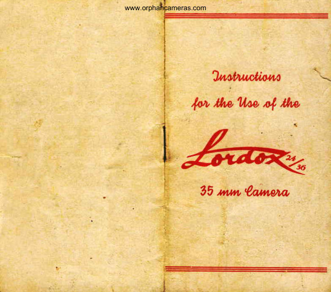 Leidolf Lordox 35mm manual cover