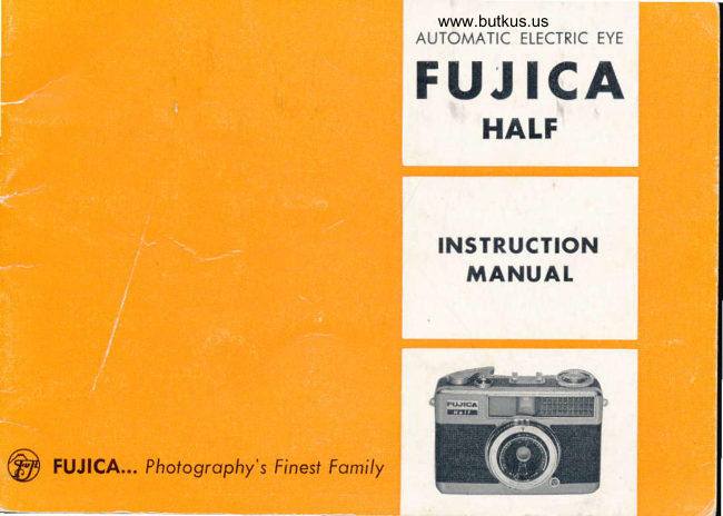 Fujica Half Auto Electric Eye manual cover