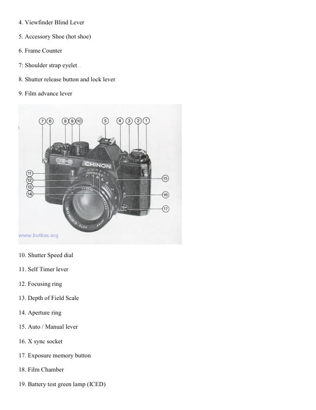 Chinon CE-3 manual cover