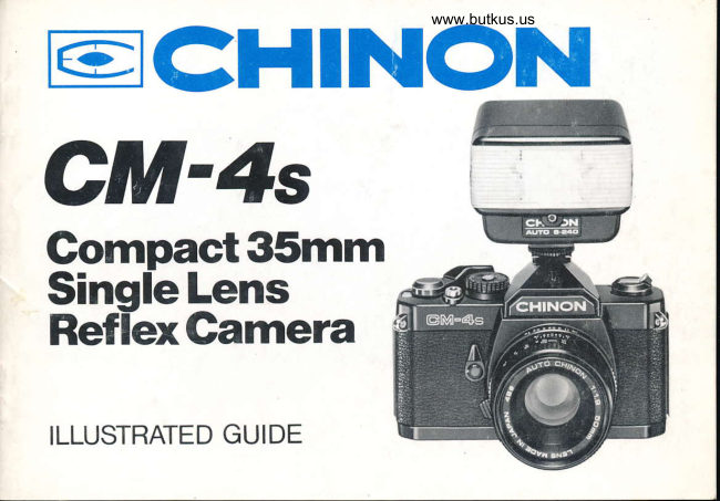 Chinon CM-4s manual cover