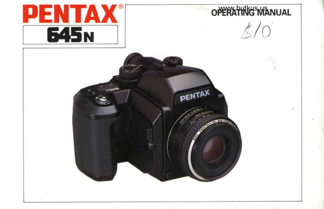 Pentax 645n manual cover