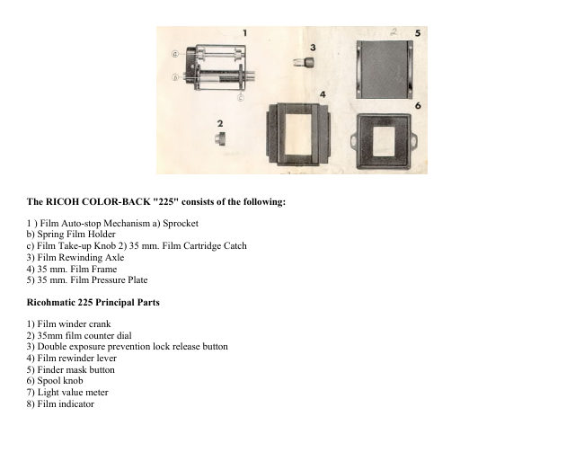 Ricoh Color Back 225 manual cover