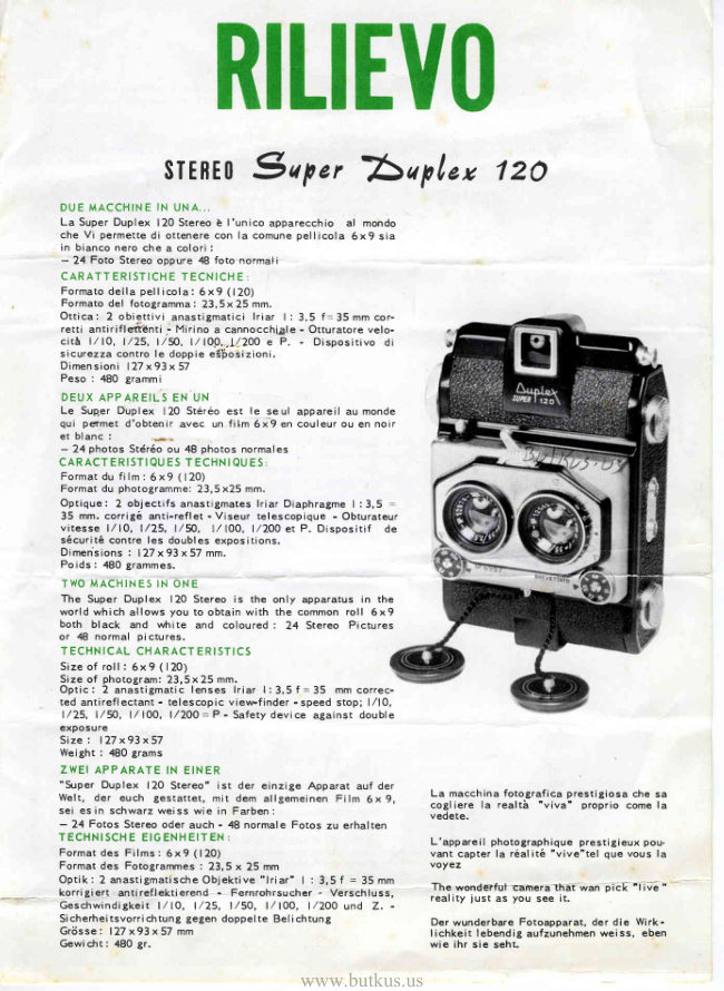 RILIEVO Stereo 120 manual cover