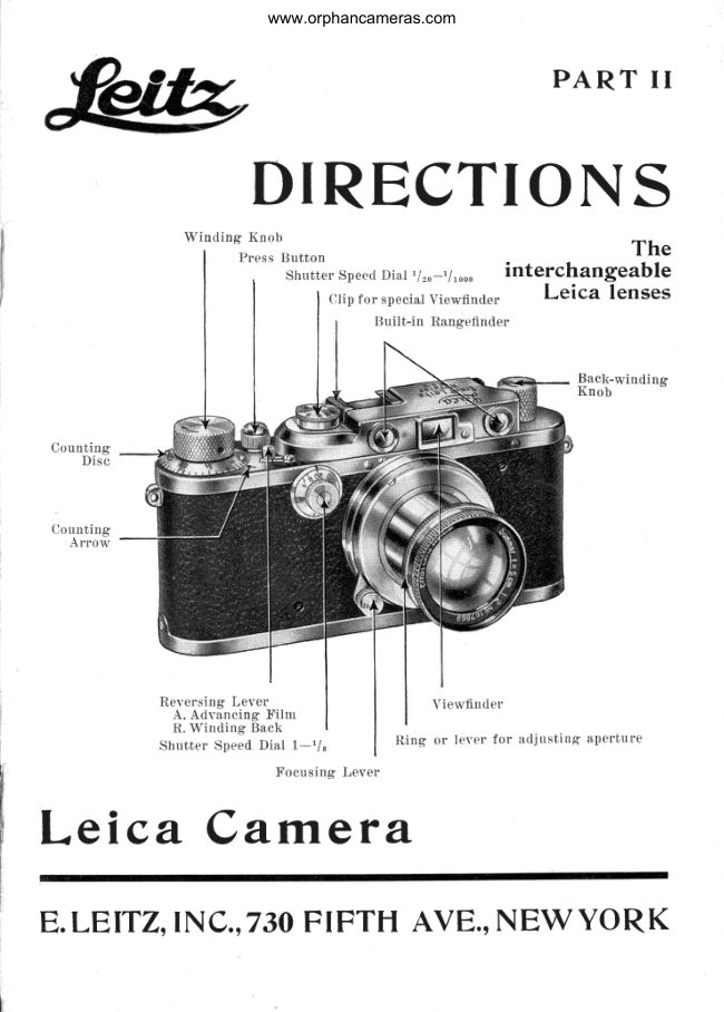 Leica LENSES manual cover