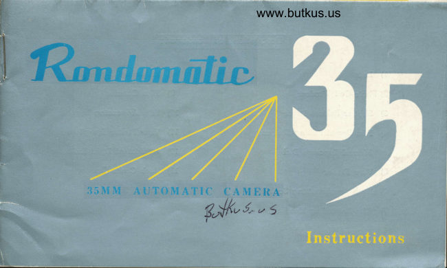 Rondomatic 35 manual cover