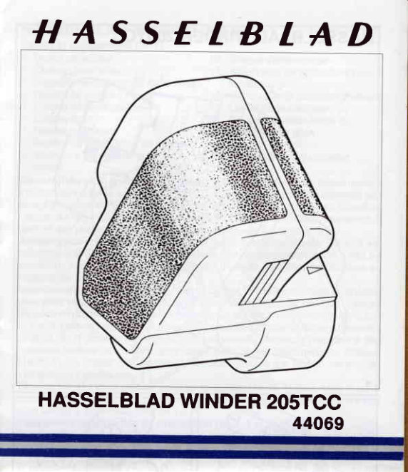 Hasselblad Winder 205 TCC manual cover