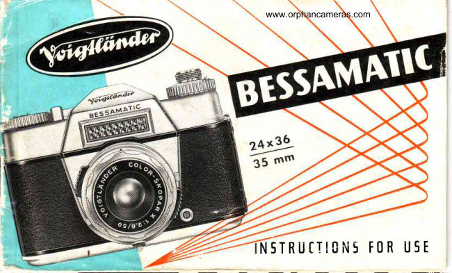 Voigtlander Bessamatic manual cover