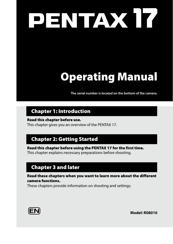 Pentax 17 manual cover