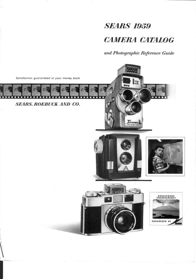 Sears cameras and supplies - 1959 manual cover