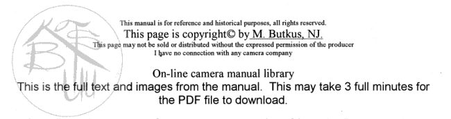 Minolta SRT-101 — service manual sample pages manual cover