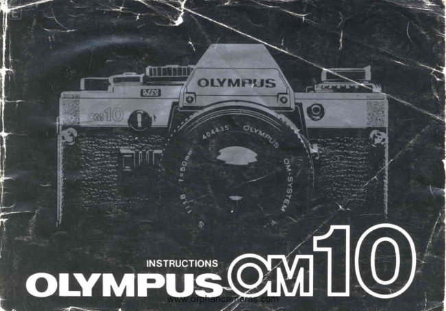 Olympus OM10 manual cover