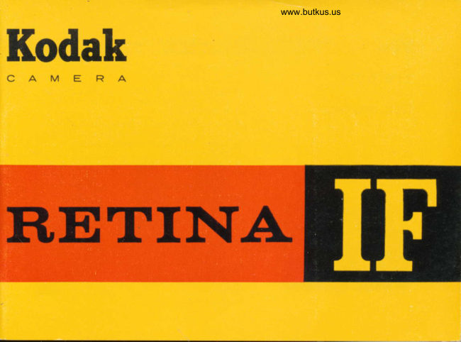 Kodak Retina IF manual cover