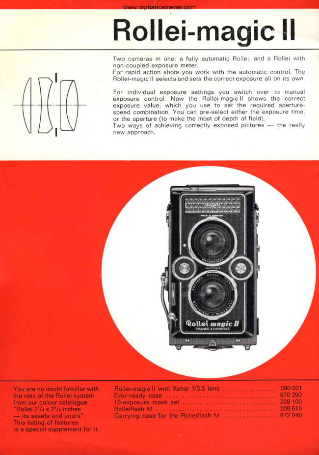 Rollei Magic II BOOKLET manual cover