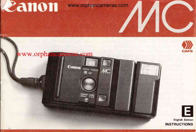 Canon MC manual cover