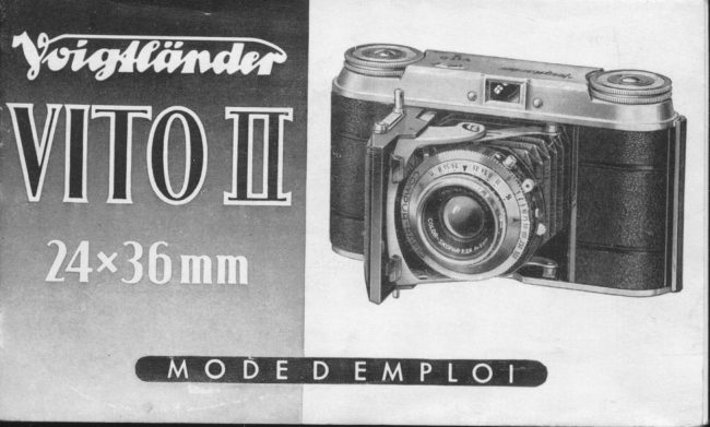 Voigtlander Vito II manual cover