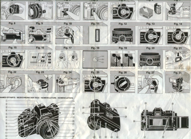 Fujica AX Multi Program manual cover