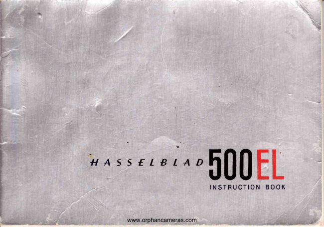 Hasselblad 500EL manual cover