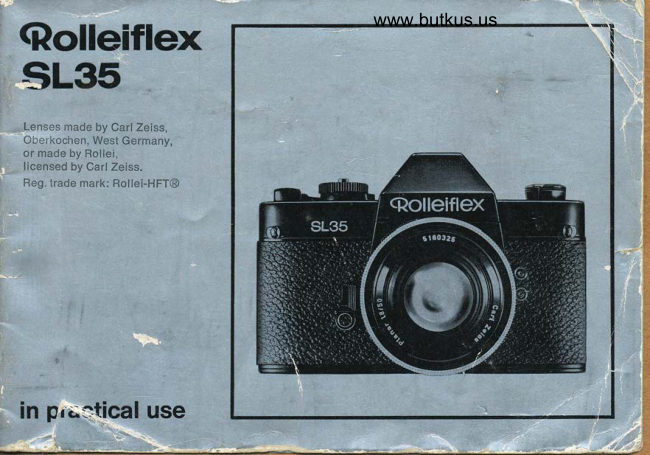 Rolleiflex SL35 manual cover