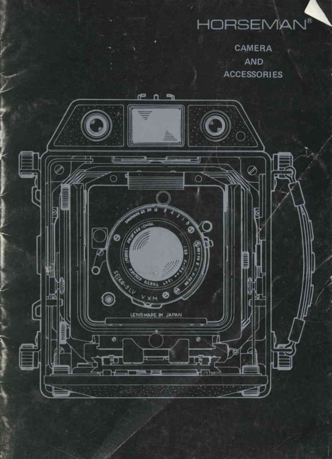 BOOKLET/ACCESSORIES FOR HORSEMAN 985 manual cover
