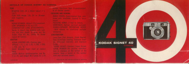Kodak OF SIGNET 40- two pages per scan manual cover