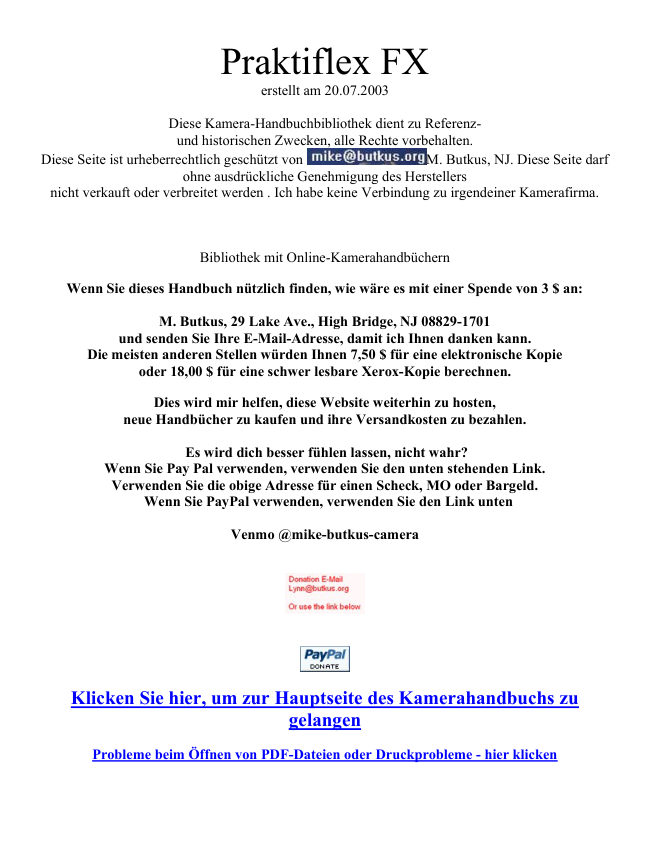 Prakticaflex FX Translate via Google manual cover