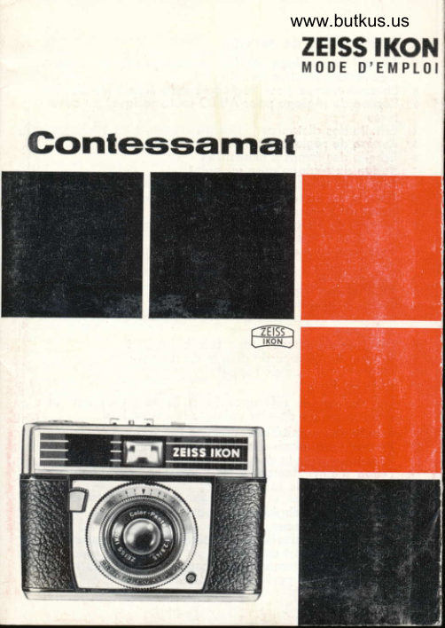 Zeiss Ikon Contessamat manual cover