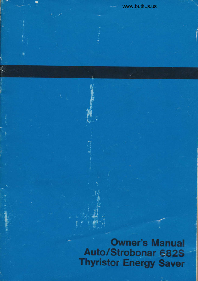 Honeywell Strobonar 682S manual cover