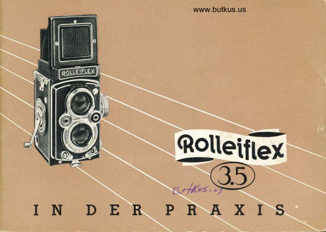 CONTINUTE TO ROLLEIFLEX 3.5 IN DER PRAXIS manual cover