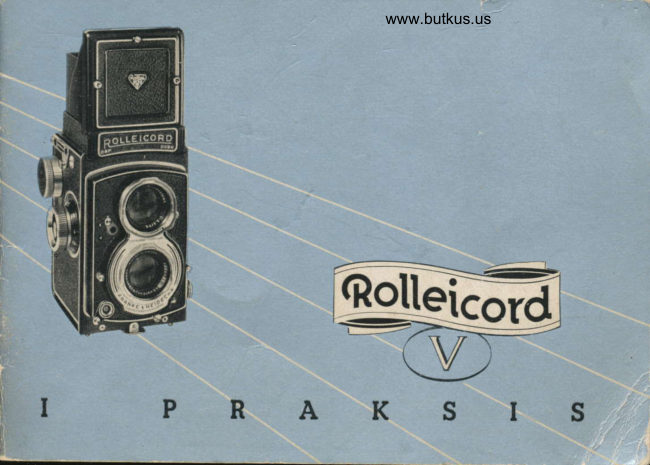 Rolleicord V Bruksanvisning manual cover