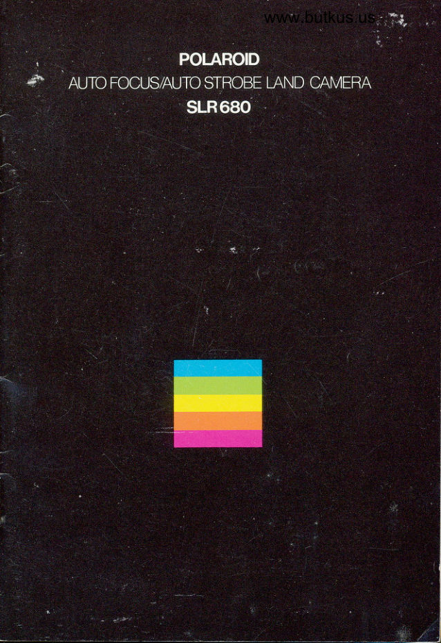 Polaroid SLR 680 Autofocus Land Camera manual cover