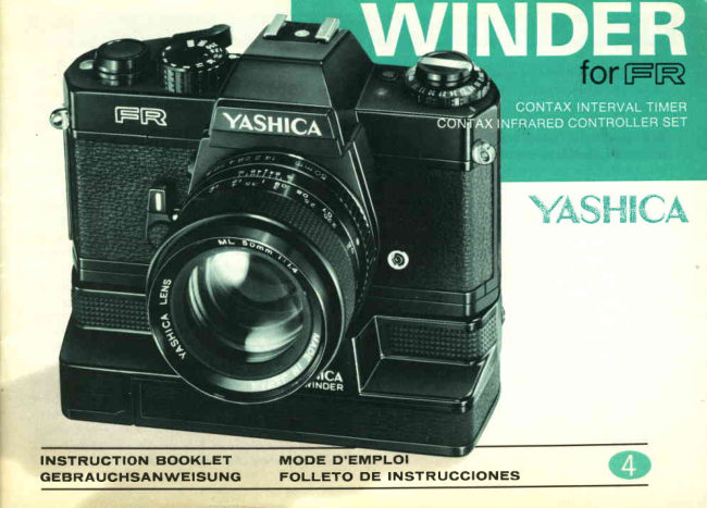 Yashica Winder for FR manual cover