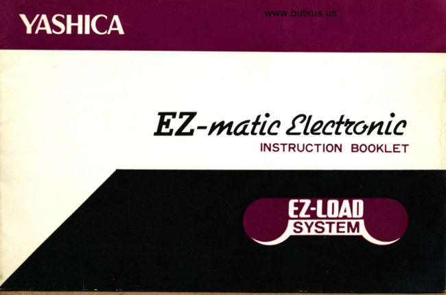 Yashica EZ-matic Electronic manual cover
