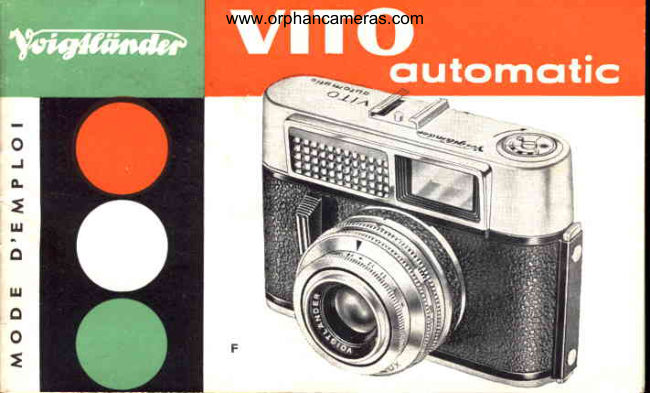 Voigtlander VITO Automatic manual cover