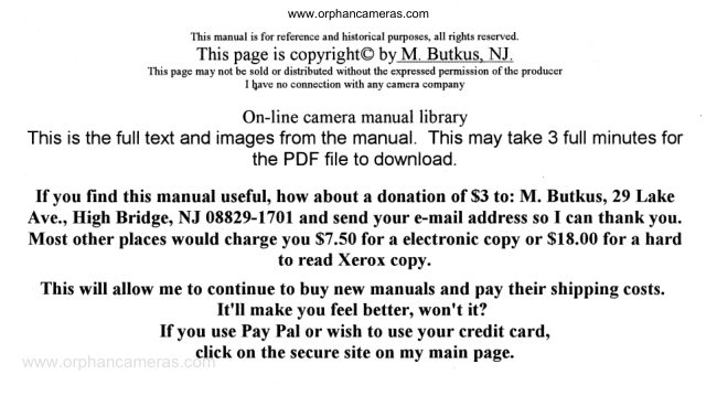 Agfa AMBIFLEX I / II manual cover