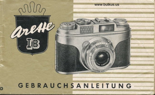 Arette IB Gebrauchsanleitung manual cover