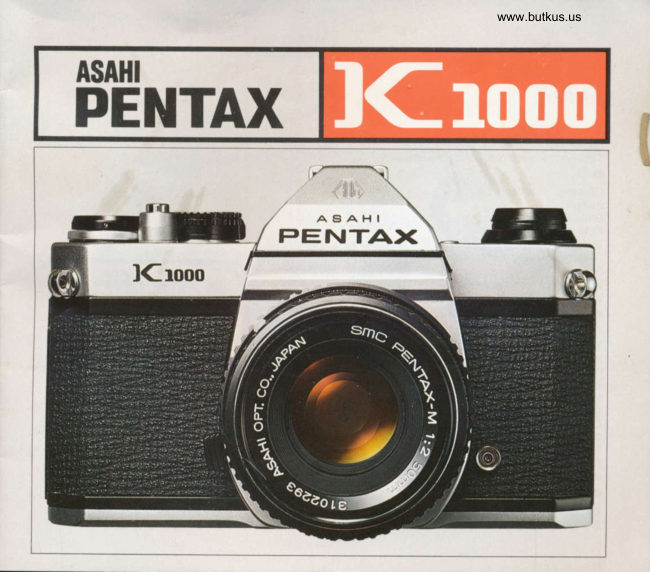 Pentax K1000 Gebruiksaanwijzing manual cover