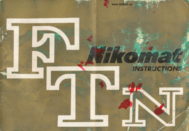 Nikon FTn - - more on accessories manual cover