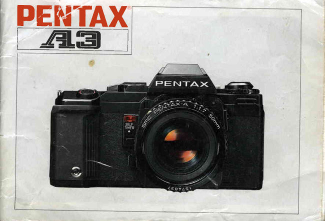 Pentax A3 manual cover