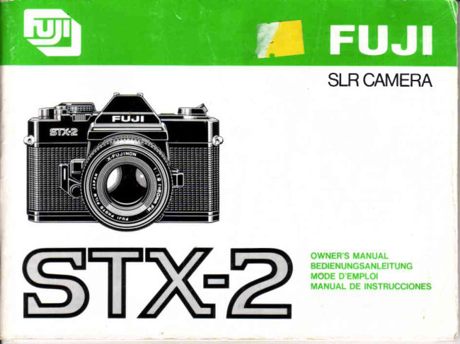Fujica STX-2 manual cover