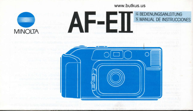 minolta af eII g s manual cover